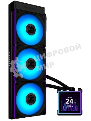 Система водяного охлаждения Lian-Li HydroShift II LCD-S 360CL ARGB Soc-AM5/AM4/1700/1851 черный 4-pin 30dB Al+Cu LCD Ret (G89.GHS2LCDS36CB.R0)