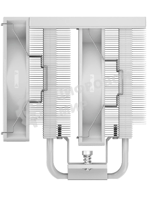 Кулер для процессора PCCooler RT720 TC ARGB WH (270W, 4-pin PWM, 157.5mm, Al/Cu, 7x6mm, ARGB, 2x120mm, 73.32CFM, 34.9dBA, 2200RPM, S: 1851/1700/1200/115X, AM5/AM4, white)
