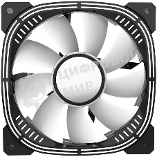 Вентилятор для корпуса Alseye Luna-120-B-R черный, 120 мм, 1800 об/мин, 30 дБ, 4 pin