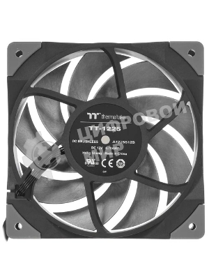 Вентилятор для корпуса Thermaltake TOUGHFAN 12 Turbo черный, 120 мм, 2500 об/мин, 28.1 дБ, 4 pin