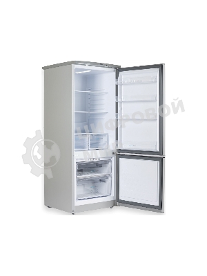 Холодильник Бирюса M551 металлик двухкамерный 180/60л морозилка снизу, автоматическое оттаивание