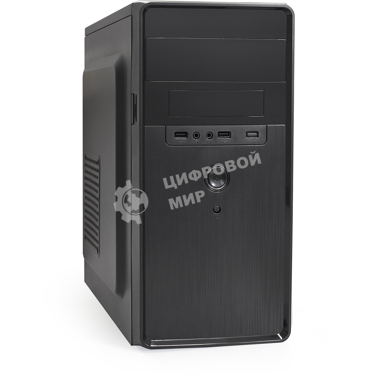 Компьютерный корпус Minitower ExeGate EX286412RUS BA-309 (mATX, без БП, 2хUSB, HD аудио, черный)