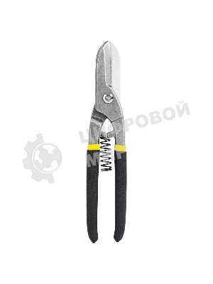 Ножницы по металлу прямые Deli DL4371 250мм, высокоуглеродистая сталь 55, прорезиненная рукоятка