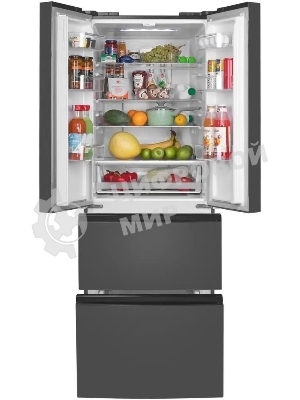 Холодильник Maunfeld MFF180NFSBE01 серый трехкамерный 224/113л морозилка снизу, No Frost