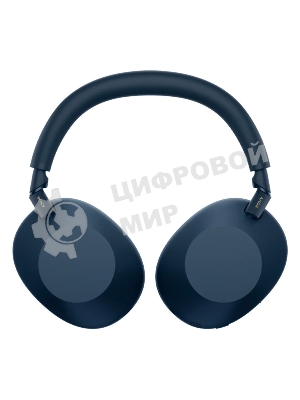 Беспроводные/проводные наушники Sony WH-1000XM6 синий, полноразмерные, Bluetooth + проводной, активное шумоподавление, до 40 ч