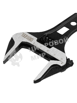 Ключ разводной Denzel 155 мм, CrV, кованый, укороченная рукоятка