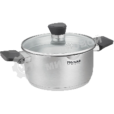 Кастрюля Rondell Strike Grey Ultra RDS-1948 2.8 л. d=20 см (с крышкой) сталь