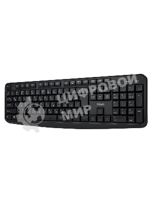 Комплект клавиатура+мышь Filum FL-KTW10-BK беспроводной, USB, 1600 DPI, чёрный