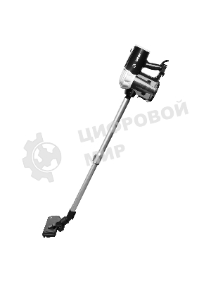 Пылесос вертикальный BBK BV2512 черный/белый, питание от сети, 100 Вт, уборка сухая, пылесборник 0.5 л