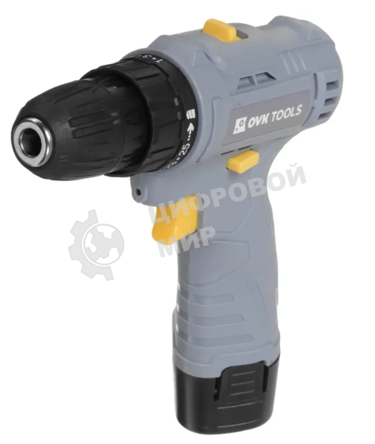 Дрель-шуруповерт Ovk Tools OTCS1AA-12V-1.3A, 12 В, 1,3 Ач, 22 Нм, щеточный