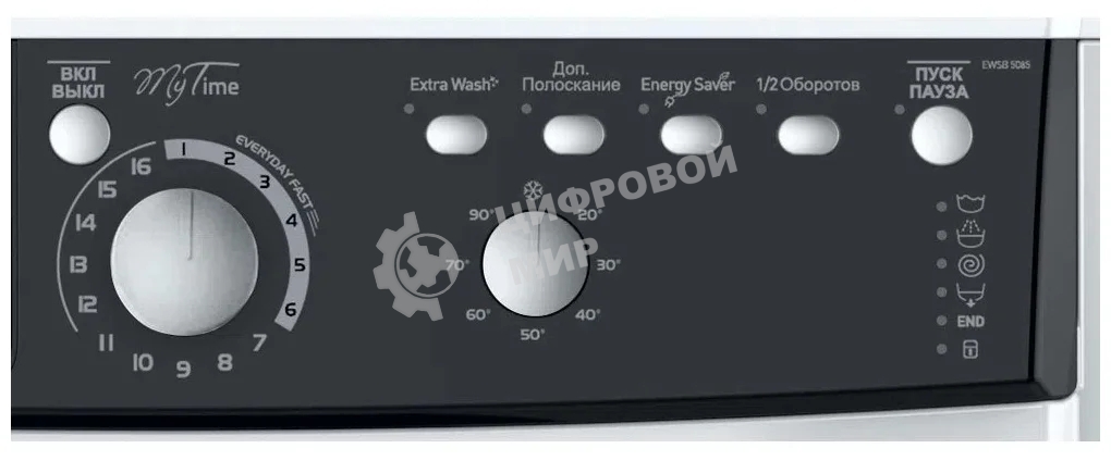 Стиральная машина Indesit EWSB 5085 BK CIS белый, загрузка фронтальная 5 кг, 800 об/мин., класс: А