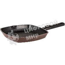 Сковорода-гриль Rondell Praline RDA-1567, 28 см, съемная ручка, без крышки, коричневый