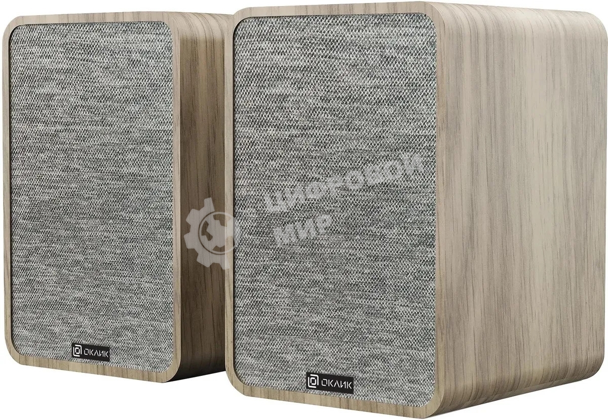 Акустическая система Оклик OK-417A 2.0 светлое дерево 40Вт BT