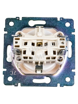 Механизм розетки 1-м СП Valena 2К+З с заземл. нем. станд. белый (DIY-упак.) Legrand 694280