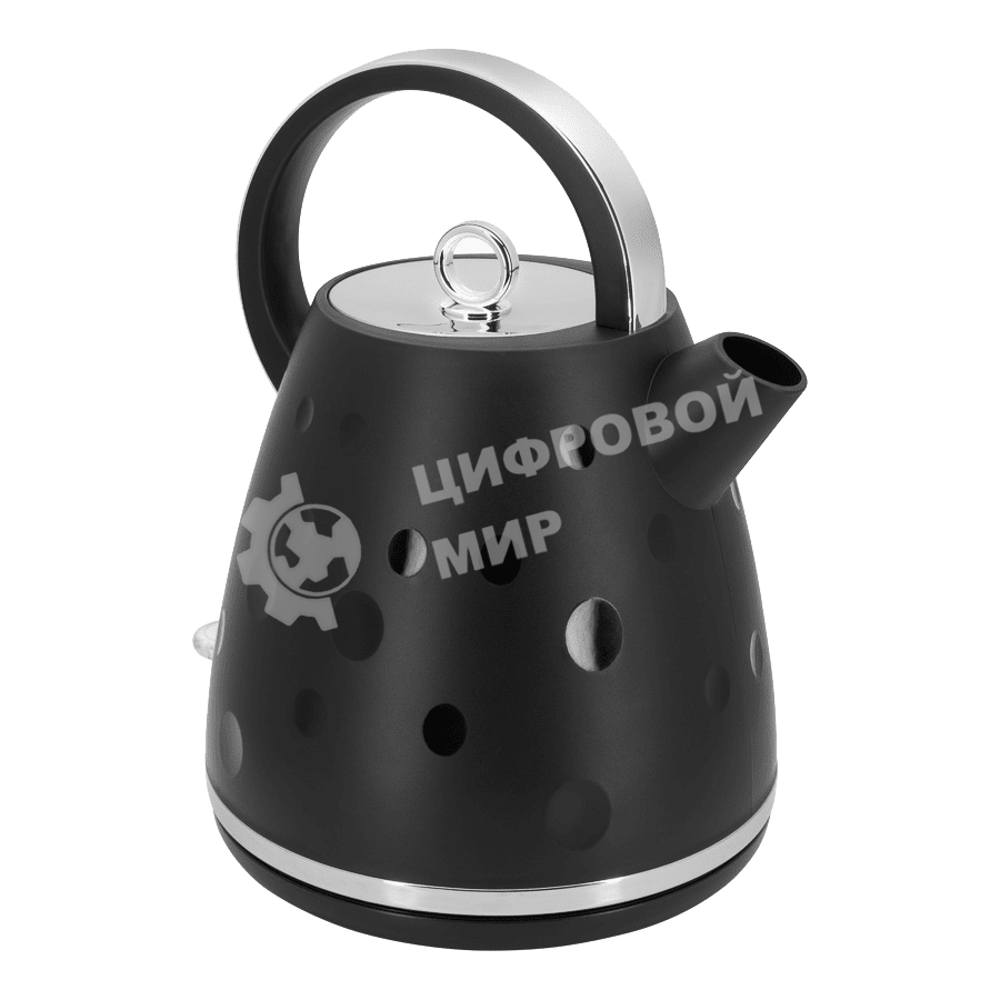 Чайник электрический Maunfeld MFK-647BK черный с хромированными элементами