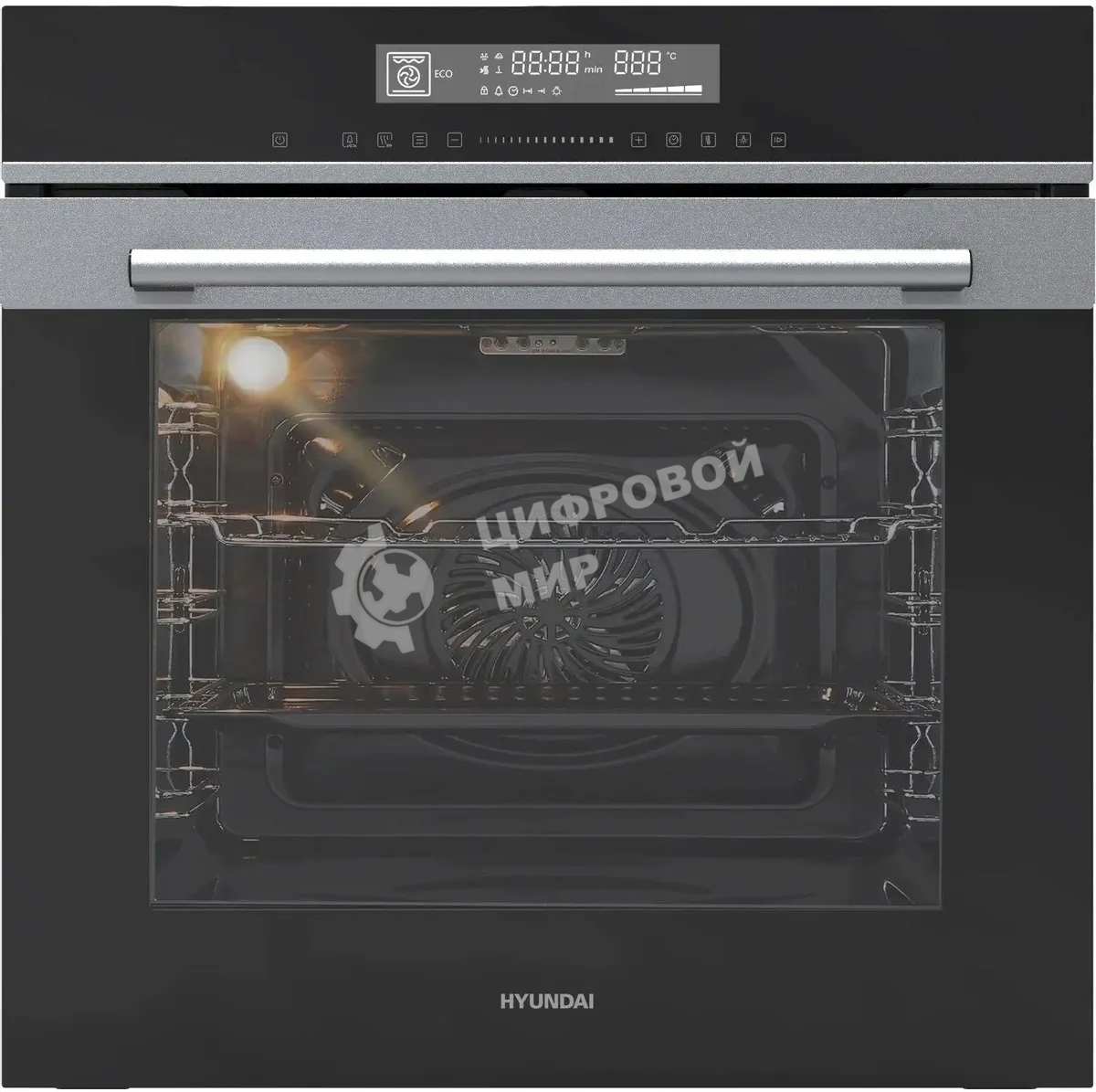 Духовой шкаф электрический Hyundai HEO 6773 IX черный/нержавеющая сталь