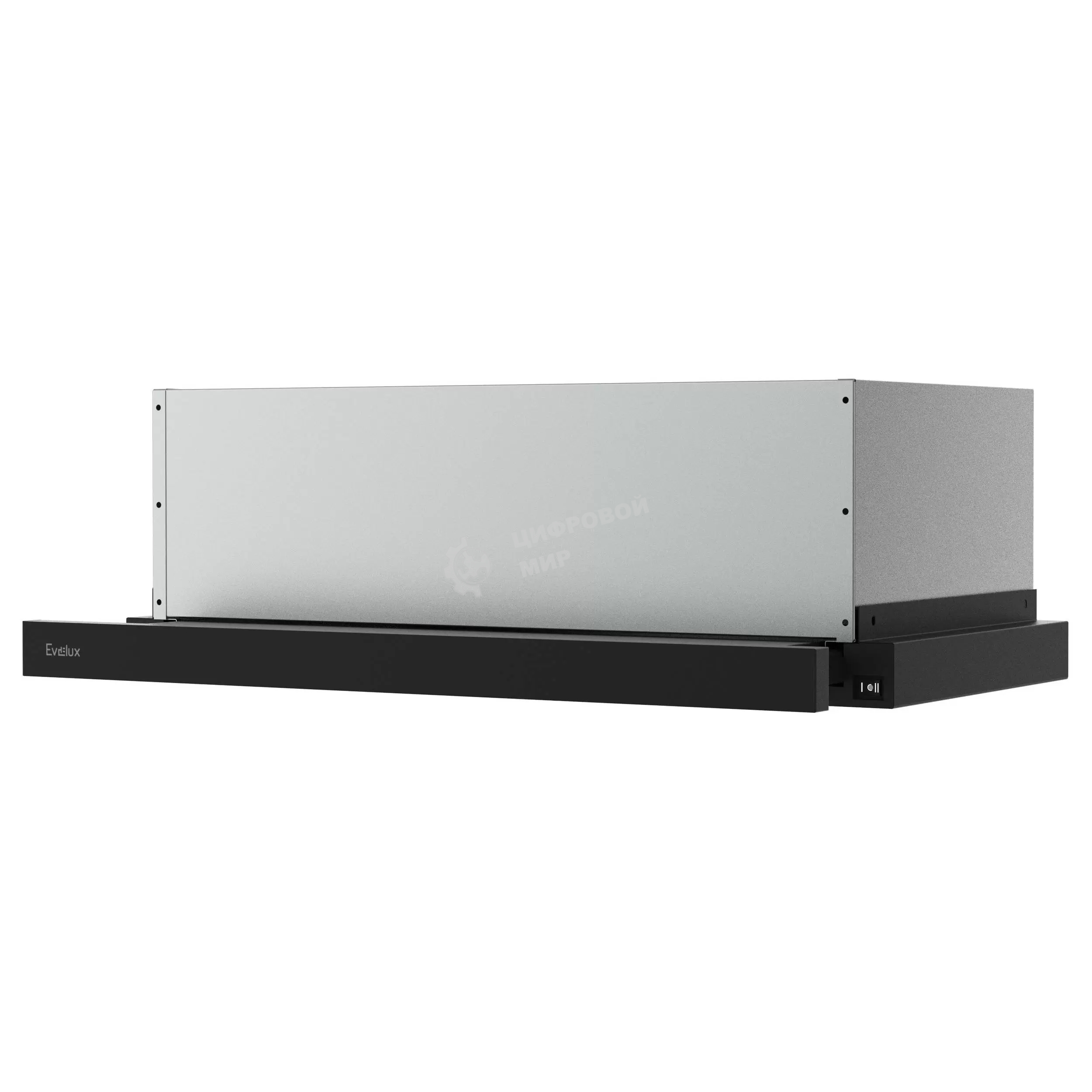 Вытяжка встраиваемая Evelux TEL 60 B черный, 60 см, 670 куб. м/ч, 46 дБ
