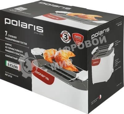 Тостер Polaris PET-0720 белый-красный