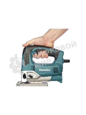 Лобзик электрический Makita JV0600K Лобзик,в\рук, 650Вт,500-3100об\м,ход-23мм,рез-90мм,2.4кг,чем,3маятн+1