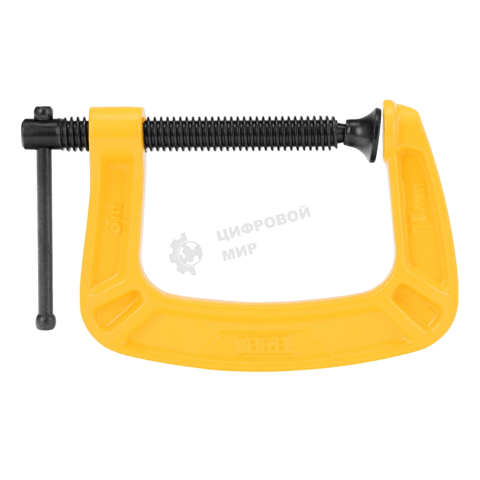 Струбцина Denzel G-образная усиленная, 75 мм