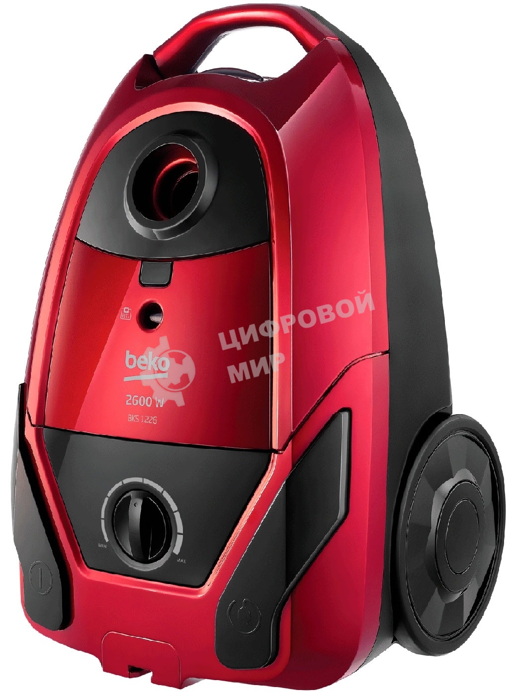 Пылесос Beko BKS 1226 красный/черный, 345/2600 Вт, уборка сухая, пылесборник мешок 3 л