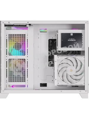 Компьютерный корпус AeroCool / Formula Crystal Z6M Floe белый без БП mATX 4x120мм 2xUSB 3.0 audio bott PSU