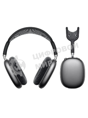 Беспроводные/проводные наушники Borofone BO35 серый космос, накладные, Bluetooth + проводной, до 45 ч