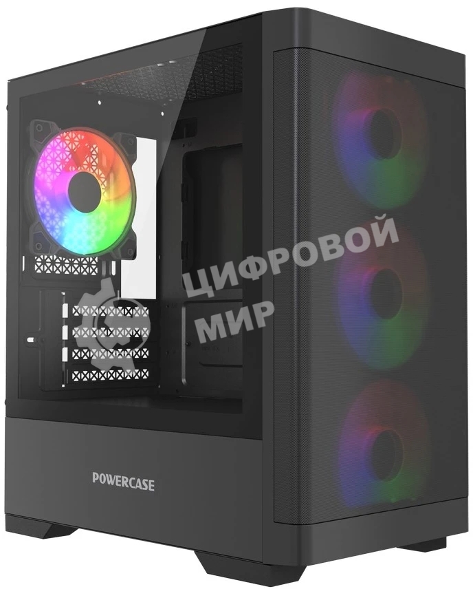 Корпус PowerCase Mistral Micro A13B, Micro-Tower, чёрный