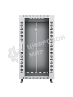 Шкаф телекоммуникационный напольный Cabeus SH-05C-42U60/80 IP20, 42U, 2055х600х800 мм (ВхШхГ), дверь: стекло, разборный, цвет: серый