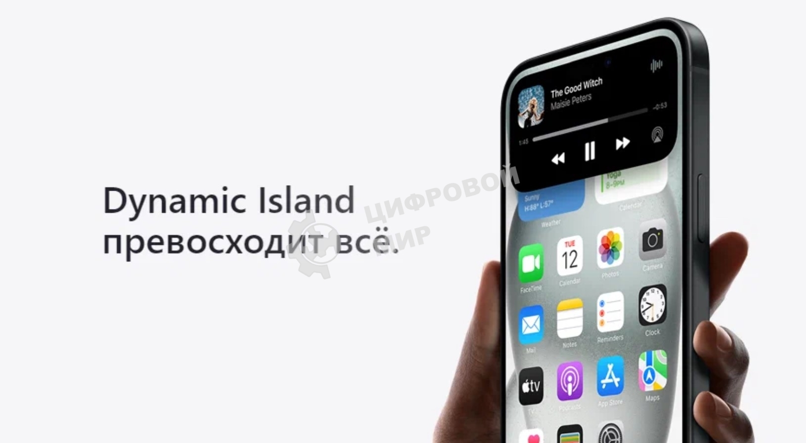 Смартфон Apple iPhone 15, 6/256Gb, черный