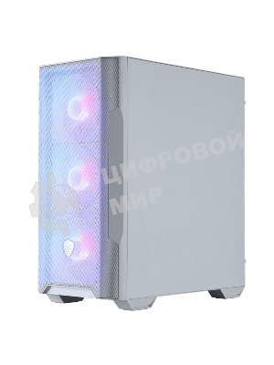 Компьютерный корпус MSI MAG FORGE M100R WHITE Mini-Tower, MATX, 1xUSB 3.0, 2xUSB 2.0, 4x120мм ARGb Fan, ARGb Control Board, Tempered Glass Window, Brown Box (932220)