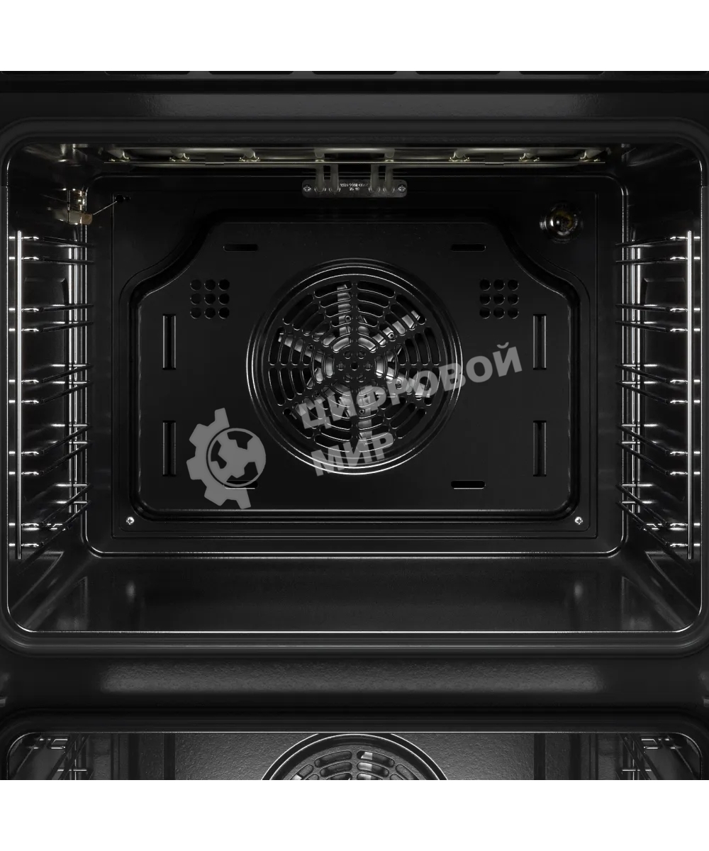 Духовой шкаф Kuppersberg HF 678 B, High-Tech, 70 л, дисплей, поворотное/сенсорное управление, таймер, макс. температура 300 градусов, телескопические направляющие (на 1 уровень), черный