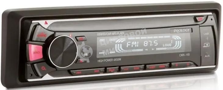 Автомагнитола Prology CMX-165, 1 DIN, Bluetooth, USB Type-A, AUX, пульт ДУ
