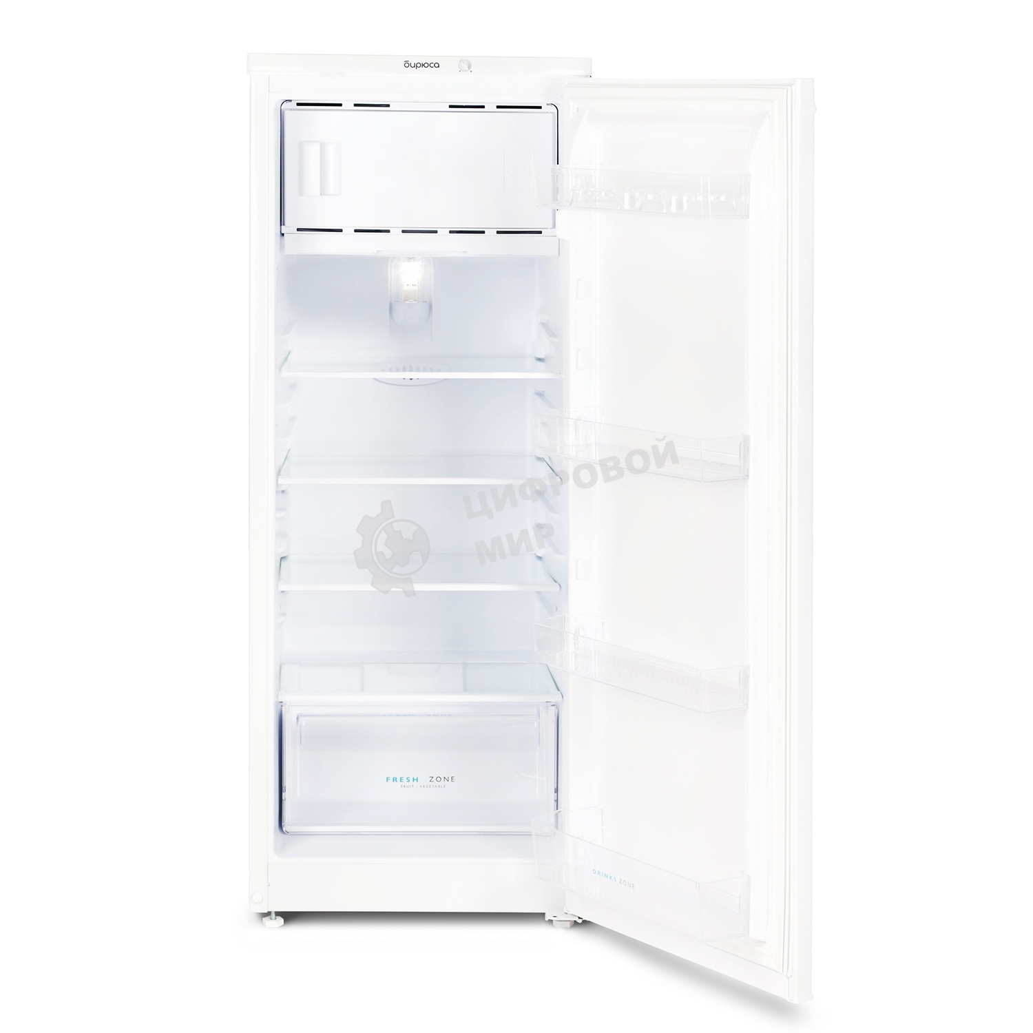 Холодильник Бирюса 410 белый однокамерный 153/27л морозилка сверху