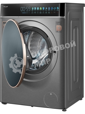 Стиральная машина Weissgauff WM 58411 Direct Drive Inverter Premium Steam Grey серая, загрузка фронтальная 11кг, 1400 об/мин., класс: A+++