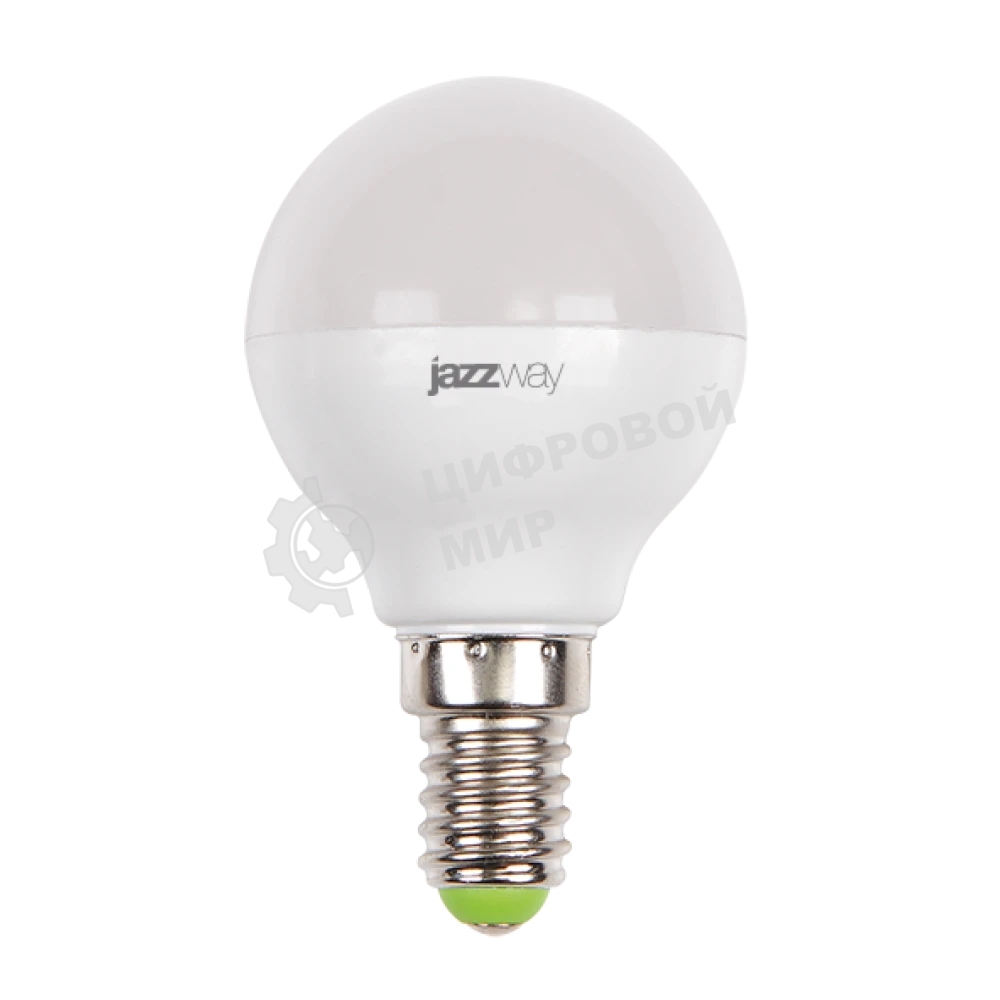 Лампа светодиодная JazzWay PLED-SP G45 9Вт шар 5000К холодный белый E14 820лм 230В