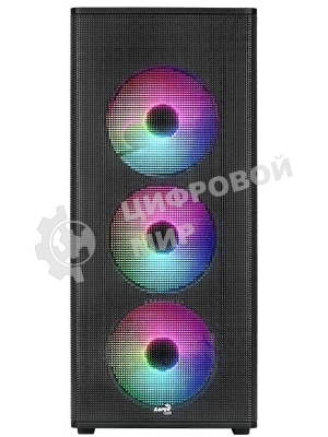Корпус AeroCool Designer-G-BK-v2, Midi-Tower, чёрный, 4 x 120 мм