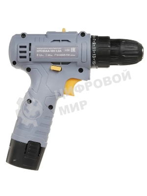 Дрель-шуруповерт Ovk Tools OTCS1AA-12V-1.3A, 12 В, 1,3 Ач, 22 Нм, щеточный