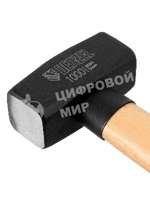 Кувалда Denzel 1000 г, кованая головка, буковая рукоятка