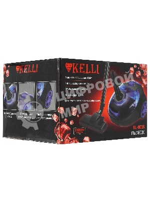 Пылесос Kelli KL-8016 синий, 420/2200 Вт, уборка сухая, пылесборник мешок 2 л