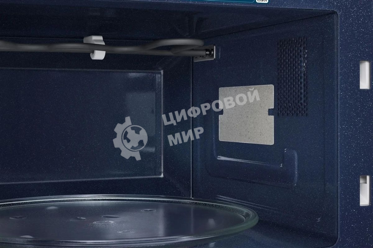 Микроволновая печь Samsung MG23DG4524ATBW нержавеющая сталь/черный 23 л, 800 Вт, переключатели - поворотный механизм