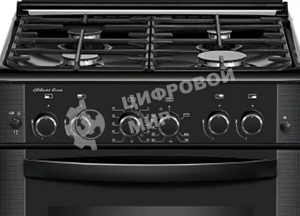 Плита газовая Gefest ПГ 6300-02 0346 черный, конфорок 4 шт, духовка 52 л, 60 см x 85 см x 60 см