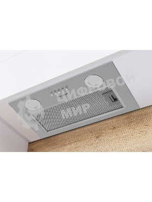 Вытяжка кухонная встраиваемая Weissgauff BOX 455 Inox управление кнопочное, нержавеющая сталь