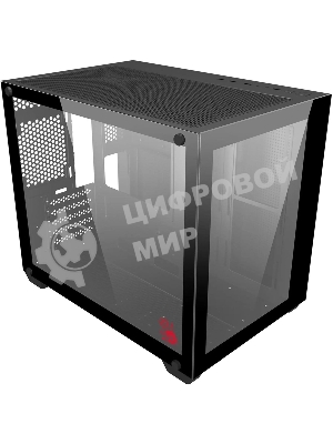 Компьютерный корпус Bloody BD-CC108 черный без БП mATX 9x120мм 2xUSB 3.0 audio bott PSU