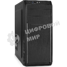 Компьютерный корпус Miditower ExeGate XP-334UC-UNS400 (ATX, БП UNS400 с вент. 12см, 1хUSB/1хUSB 3.0/1хTypeC, аудио, черный)