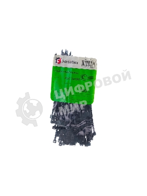 Хомут кабельный КСС 3х100 нейл. черный (уп. 100 шт) Fortisflex 49406