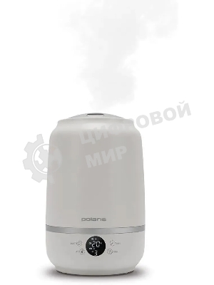 Увлажнитель воздуха Polaris PUH-7205Di белый, 45 м², 7 л, ионизация, гигростат