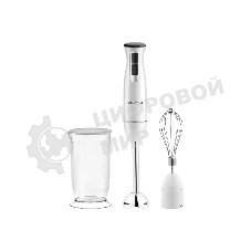 Блендер Galaxy Line GL 2144, белый, погружной, 1000 Вт, 17 000 об/мин, 2 скорости