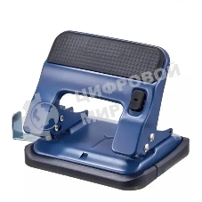 Дырокол Kw-Trio 09616BLUE, до 30 листов, металл синий, отверстий: 2