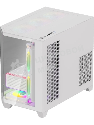 Компьютерный корпус AeroCool / Formula Crystal Z6M Floe белый без БП mATX 4x120мм 2xUSB 3.0 audio bott PSU